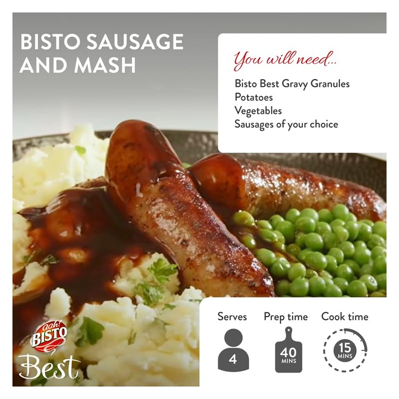 Bisto Best Reduced Salt Beef Gravy Granules Made with Real