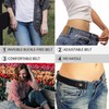 WHIPPY 4 Pieces No Buckle Stretch Women Belt for Jeans