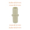 DL-pro Drain Hose Connector for Inner Diameter 22 mm Drain