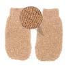PACKOVE 2pcs Ramie Jute Exfoliating Bath Gloves for Deep Skin
