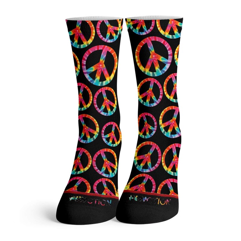 Function - Tie Dye Peace Signs Fashion Socks