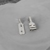 YINETTECH 50pcs 6.35 mm Crimp Flat Plug Socket 1.0-2.5mm² Spade