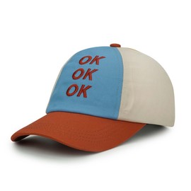 CLAPE Stylish Colorblock Baseball Cap for Women, Breathable Cotton Embroidery UV Protection Unstructured Outdoor Sport Cap