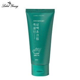 Label Young Skin Soothing + Skin Tightening + Skin Imperfection Care Boiled Ginseng Extract Cream 77 / 라벨영 피부진정+피부결정돈+피부결점케어 푹끓인삼백초크림77