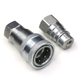 Hydraulic Coupler 1/4 NPT ISO 5675, CEKER Quick Connect Pioneer Style Agricultural Hydraulic Coupling Tractor Couplers