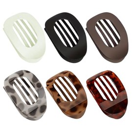 Nivofu 6 pcs Pinzas Planas para el Cabello para Mujer, Pinzas para el Pelo de Pico de Pato, pinzas ligeras y antideslizantes, cabello grueso y delgado