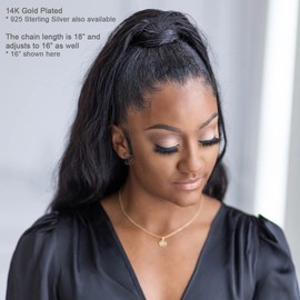 EFYTAL Friendship Necklace, 14k Gold Plated Compass Necklace, Friend Gifts for Women, Best Friend Birthday Gifts, Galentines Day Gifts