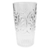 Le Cadeaux Set of 8-21 Ounces Clear Fleur Drinkware