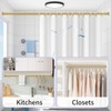 Spring Tension Shower Curtain Rod,18-49",Heavy Duty,No Drill,Gold