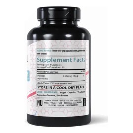 Myo Inositol 2600 Mg Alta Potencia 200 Cápsulas Hecho En Usa