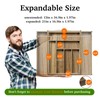 Kiasthome Acacia Wood Kitchen Silverware Drawer Organizer, Expandable Utensil Cutlery