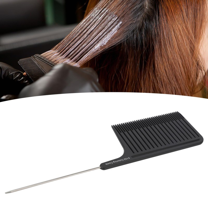 Hair Highlight Comb, Highlight Comb, Stainless Steel Rat Tail Comb
