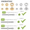 UNICRAFTALE Approximately 30 Pieces 2 Colors 6/8/10mm Rondelle Beads, Stainless