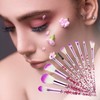WLLHYF Glitter Crystal Make Up Brush Set 10 Pieces Bling