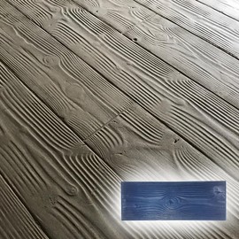 Wood Concrete Stamps Mat (24"x9"x1") Decorative Concrete Stamps Create Realistic Wood Grain Texture Plank Patterns for Driveways and Patios Made in USA Durable Polyurethane 5000