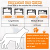 Elevated Dog Bowls, 4 Height Adjustable Metal Raised Bowl Stand