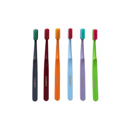 Betadent Medium Brush - Medium Bristles with Rounded Tips for a Gentle Yet Effective Anti-Plaque Effect, Assorted Colours