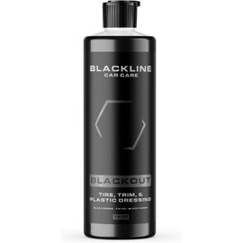 Blackline Car Care - Blackout Trim and Tire Dressing for Plastic, Rubber, Vinyl, and Tires Safe for Cars, Trucks, SUVs & More - 16 fl OZ