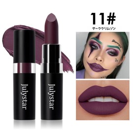 Dark Crimson Lipstick, Halloween Paintings and Dark Makeup, Role Play and Personality Party, Multiple Colors Available - 11# Dark Crimson