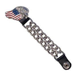 Hot Leathers Eagle Flag Chain Vest Extender VXC1007-4"