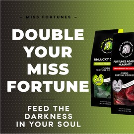 Miss Fortunes, Funny Fortune Cookies, The Two-Pack Shakur (Multi-pack of 2 Dozen Cookies) (Fortunes Against Humanity + Unlucky Dozen)