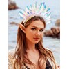 JEAIRTS Light Up Headband Led Crown Headbands Glow Rave Headpiece