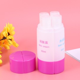 Housoutil Travel Bottle, 4-in-1 Leak-Proof Bottle for Travel Gym Camping, Travel Toiletries Bottle Travel Accessories for Shampoo Conditioner Lotion Body Wash -Purple