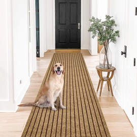 Gotohipi Runner Rug 6x6 Indoor Outdoor Utility Carpet,Area Rugs with Non Slip Rubber Backing for Hallway Kitchen Entryway Balcony Garage Stair Laundry Room