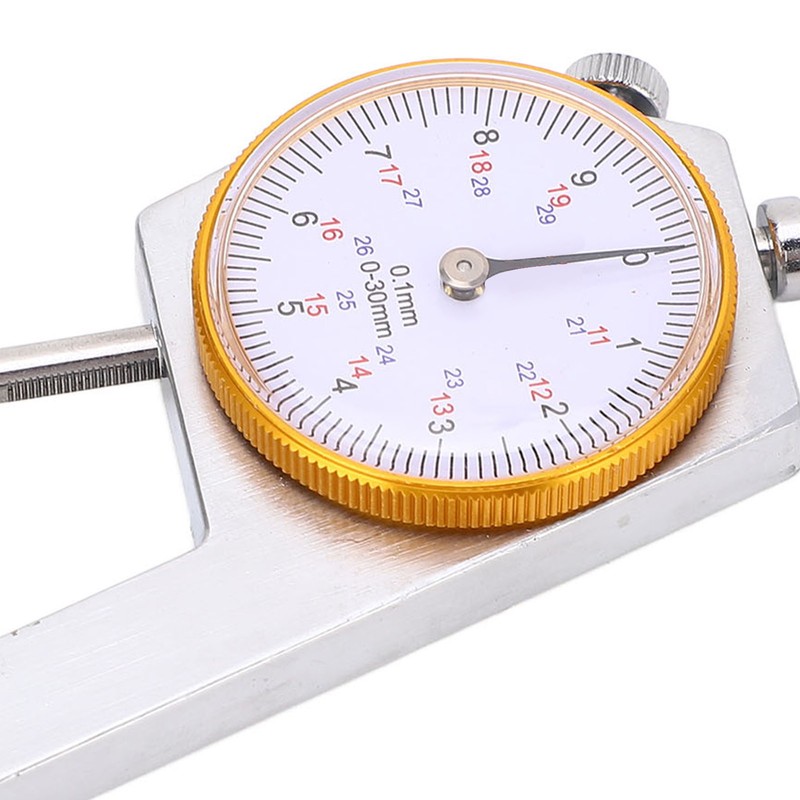 Thickness Gauge Tool Round Dial Indicator Handheld Portable Tester Caliper