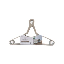 Towa Sangyo Latterior Laundry Hanger, Smart Grip Hanger, Blue & Brown, Approx. 15.0 x 8.8 x 0.4 inches (38 x 22.3 x 1 cm), Set of 9