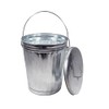 Mytee Products 2 Pack Galvanized Trash Can w/Lid Ideal for