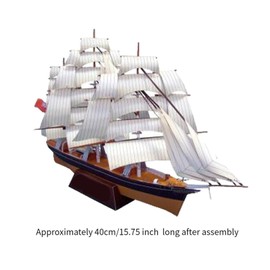 rockible Paper Sailboat Ship DIY Assembly Model Boat Sailing Boat for Men Women