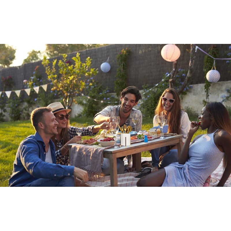 SIEBOLD Kitchen Utensil Holder,White Ceramic Silverware Caddy With Golden Metal