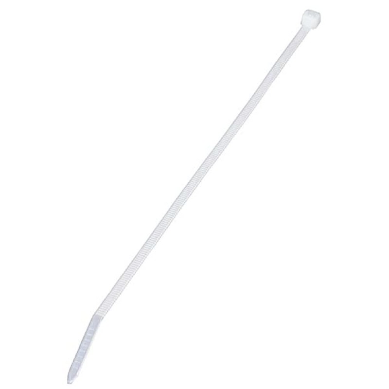 Ohm Electric Locking Cable Ties, 7.9 inches (200 mm), White,
