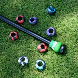 Yuyongshuai Bat Grip Choke Up Rings,Premium Choke Up Rings, Pressure Baseball Rings,Including: 8 Pack Choke up Rings (Black Mixture)