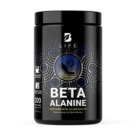 Beta Alanina en polvo 200 Servicios. Ingredientes naturales. Beta Alanine 400 Gramos B Life.