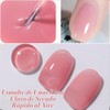 Esmalte de uñas rosa transparente, esmalte de uñas rosa transparente