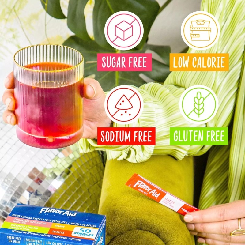 Flavor Aid Aguas Frescas Singles To Go Variety Pack, Powdered