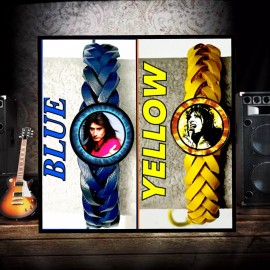 JOURNEY BAND STEVE PERRY  TWO COLOR BRACELETS