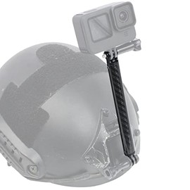 FEICHAO Helmet Extension Arm Pole Mount Carbon Fiber Compatible with GoPro 9/MAX/8/7/6, Insta360 One R, DJI Osmo Action, EK7000 4K (258mm)