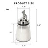 2 Pack Airtight Glass Sugar Dispenser, 6 Oz Auto Pour