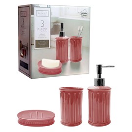 RED VELVET Set de Baño Simply Home de 3 Piezas - Ideal para Baños Modernos y Elegantes