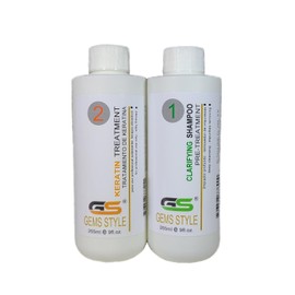 GS GEMS STYLE KERATIN FORMALDEHYDE FREE - For Blonde Hair. 265ml / 9oz