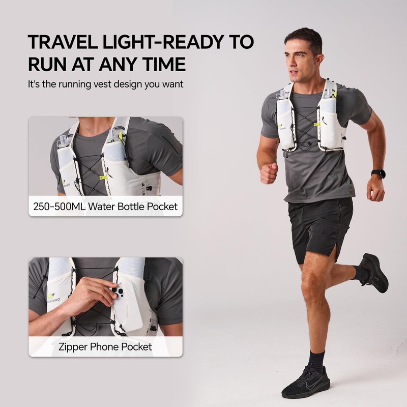 N NEVO RHINO Running Hydration Vest with 2 TPU 500ml