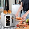 SEEDEEM 2 Slice Stainless Steel Toaster, Touch LCD, 7 Shade,