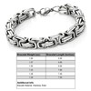 Kim Carrey Stainless Steel Bicycle Chain Bracelet for Men, 8mm