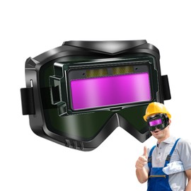 Welding Goggles for Men | Eye Protection Wrap-Around Welding Lens,Comfortable Protective Lens Eyewear with Automatic Adjustment for Adults Professionals