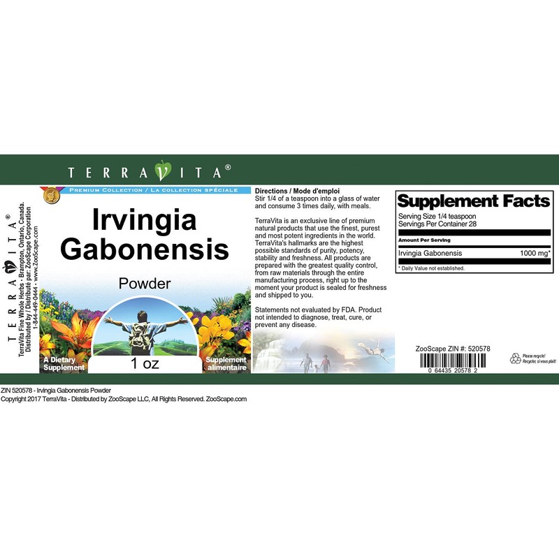 Irvingia Gabonensis Powder (1 oz, ZIN: 520578)