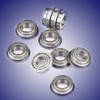 Qiilu F688ZZ Sealed Bearings Flange Ball Bearings Miniature Flanged Deep