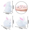 Exasinine Mini Rabbit Easter Bunny Miniature Figure Animal Model Fairy